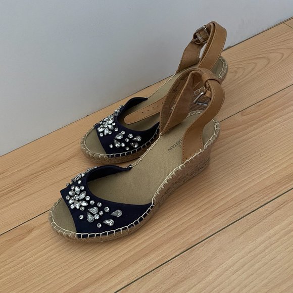 Wedge heels with silver rhinestones - Picture 5 of 12